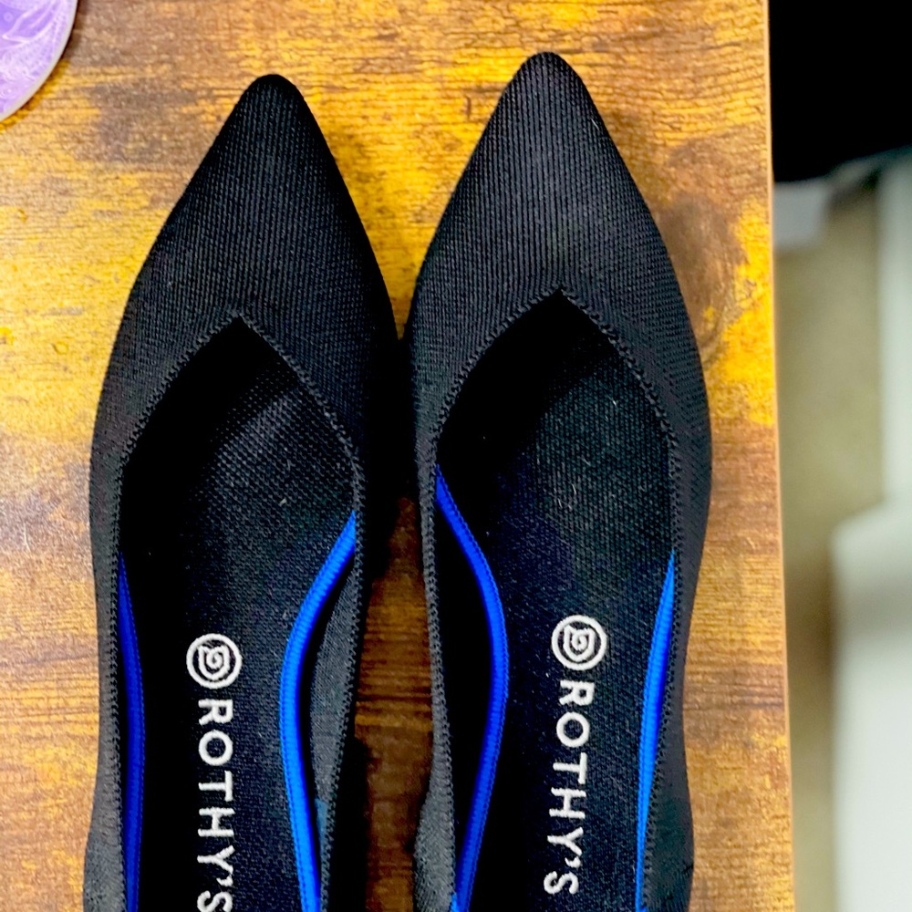 Rothy’s The Point in Black size 11.5 Like New